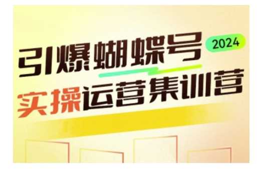 引爆蝴蝶号实操运营，助力你深度掌握蝴蝶号运营，实现高效实操，开启流量变现之路多鑫网-专注分享网络创业落地实操课程 – 全网首发_高质量项目输出多鑫网